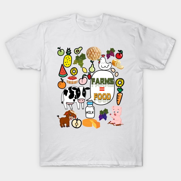 FARMS=FOOD T-Shirt by KrasiStaleva